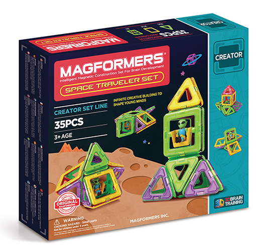 Магнитный конструктор Magformers Space Treveller set 35 элементов