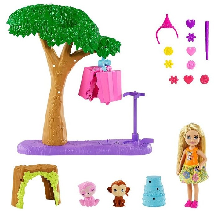 Игровой набор Barbie Кукла Челси в Джунглях 