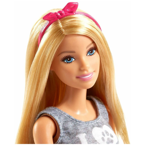 Игровой набор Barbie Блондинка с питомцами и аксессуарами