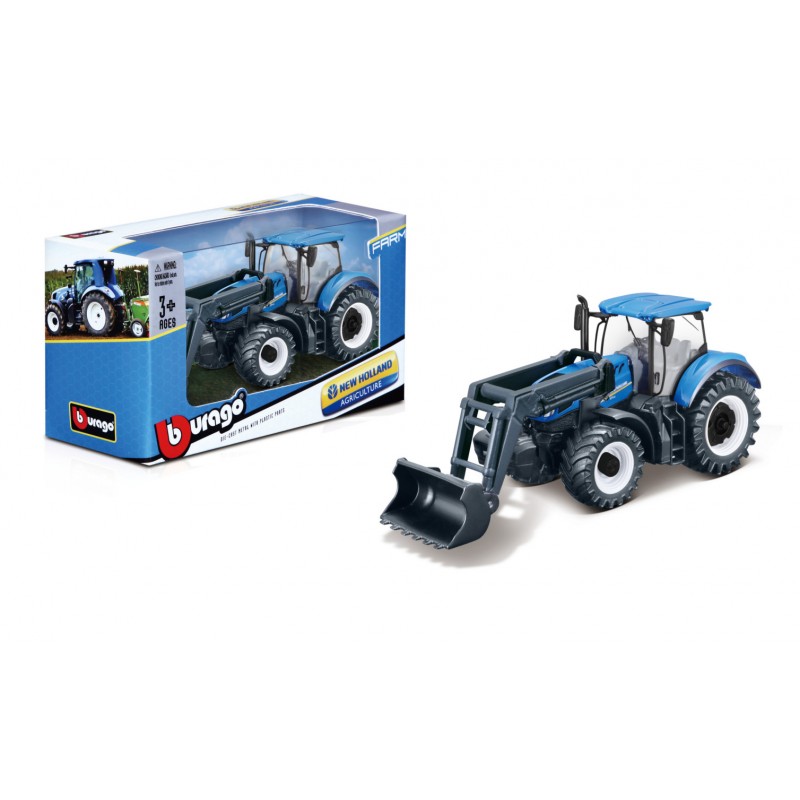 Машинка Farm Tractor 1:43 Bburago синий