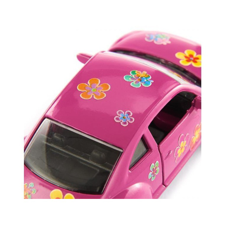 Коллекционная модель машины Volkswagen Beetle 1:64 розовая