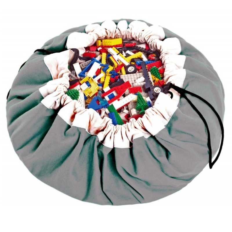 Мешок для хранения игрушек и игровой коврик 2 в 1 Play&Go серый