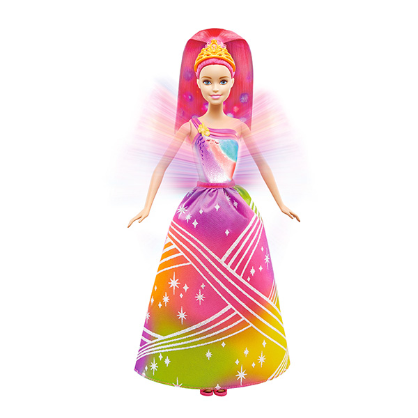 Кукла Barbie Радужная принцесса с волшебными волосами 