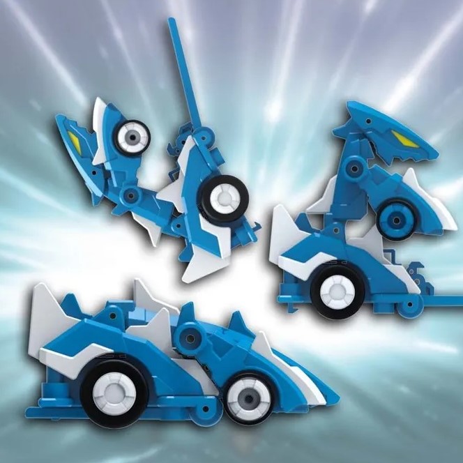 Игровой набор для детей KiddieDrive Flip Changer Cobalt Dino машинка-трансформер 