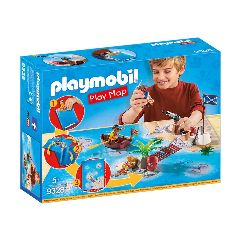 Конструктор Playmobil "Игровая карта. Приключения пиратов"