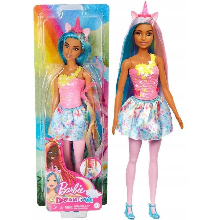 Кукла Barbie Dreamtopia Единорог с синими и розовыми волосами