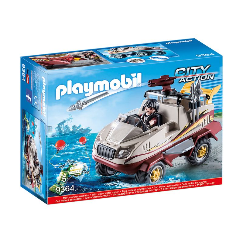 Конструктор Playmobil "Полиция. Грузовик-амфибия"