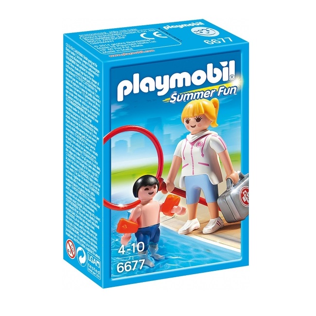 Игровой набор Аквапарк Playmobil Супервайзер в бассейне