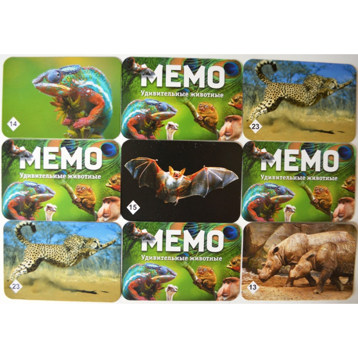 Развивающая игра Нескучные игры Мемо Удивительные животные 