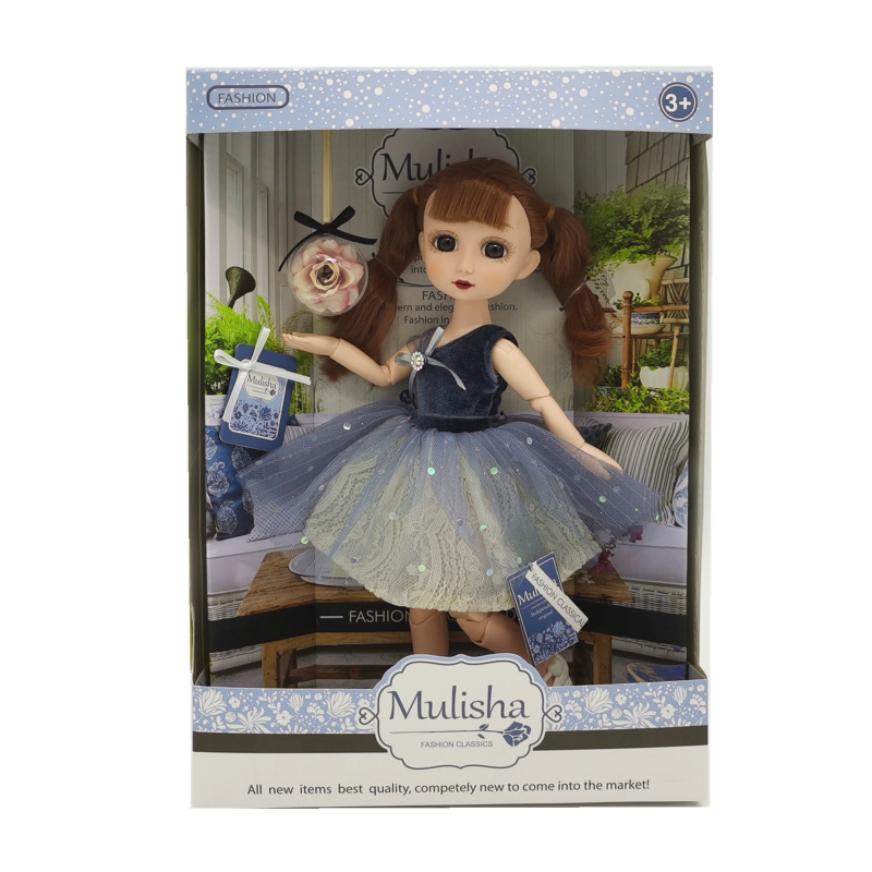 Кукла Мулиша в платье с воздушной юбочкой Голубая мечта Emily 30 см