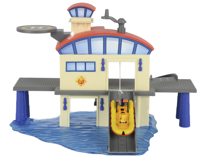 Игровой набор Пожарный Сэм Морской гараж и лодка Fireman Sam