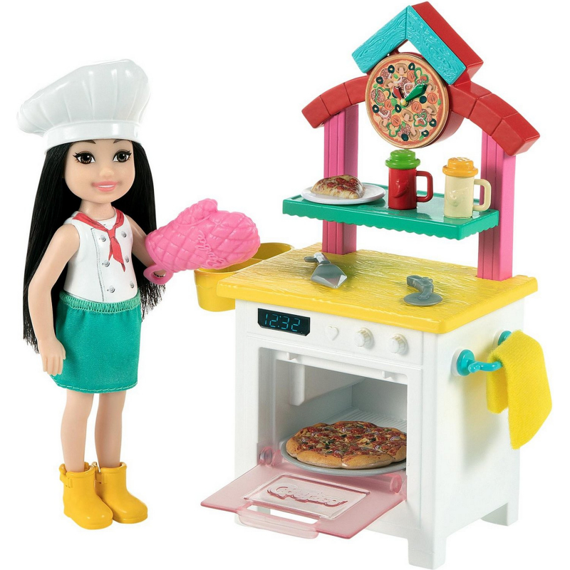 Игровой набор Barbie Кукла Челси Пицца-шеф