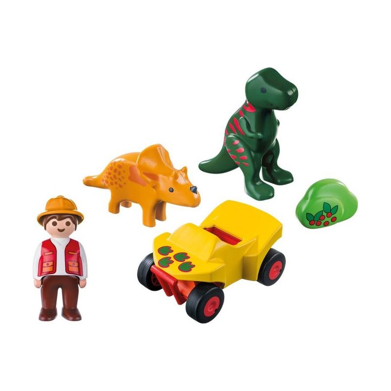 Конструктор Playmobil 1.2.3. Исследователь с динозаврами