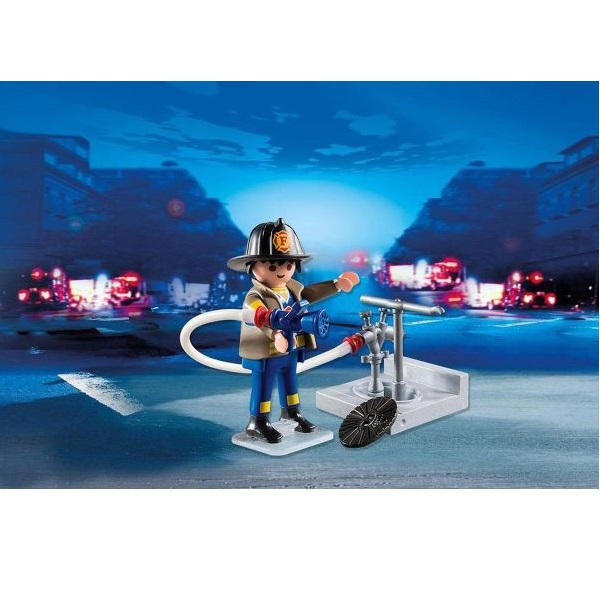 Экстра-набор Playmobil Пожарник с гидрантом