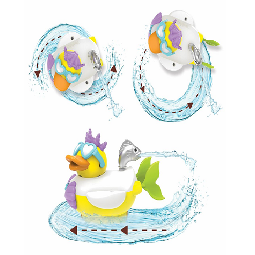 Игрушка для ванны Утка-русалка с водометом и аксессуарами Yookidoo