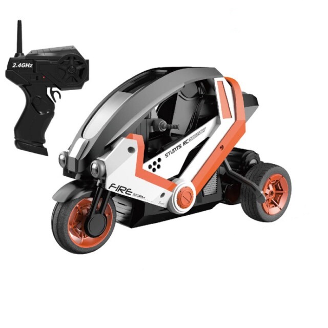 Радиоуправляемый мотоцикл трехколёсный HB 1:8 оранжевый