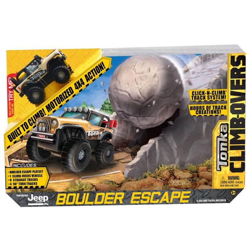 Трек Tonka Climb-overs с машинкой Jeep Boulder Escape