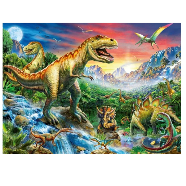 Пазл Ravensburger У динозавров 100 деталей