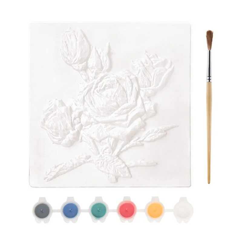 Набор Maxi Art Многоразовая раскраска Розовые розы 20 x 20 см 