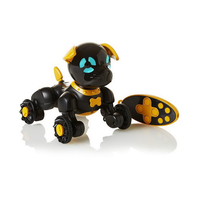 Интерактивная собачка-робот на радиоуправлении Чиппи черная