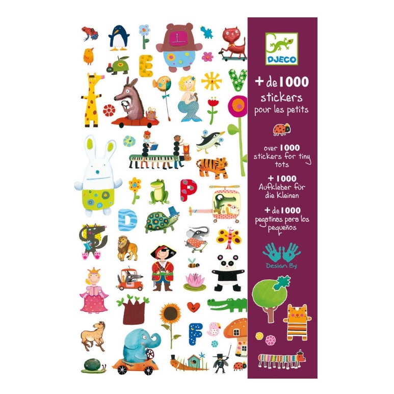 1000 наклеек для малышей Djeco