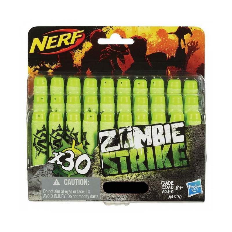 Игровой набор стрелы Nerf Нёрф Зомби 30 штук Hasbro