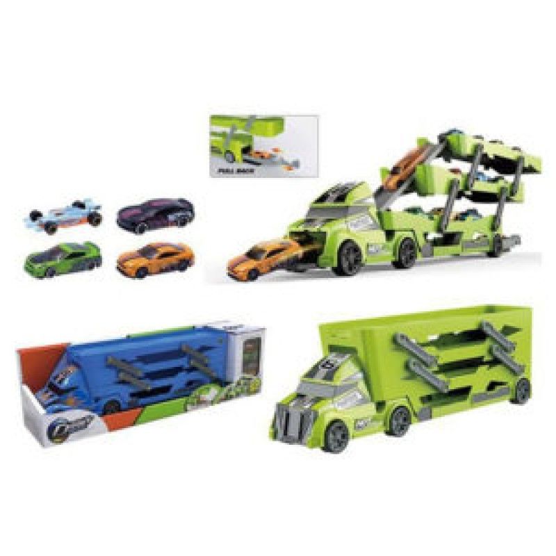 Игровой набор Автовоз Autochamp с машинками зеленый