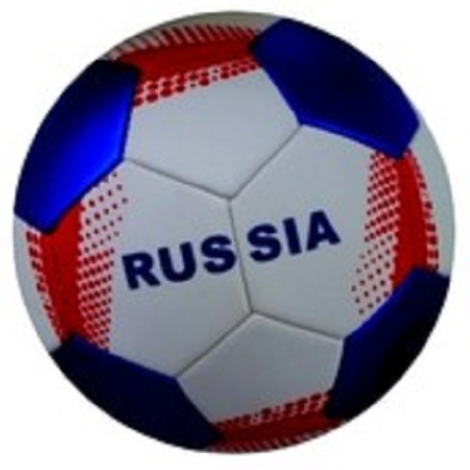 Классический футбольный мяч Russia 22 см