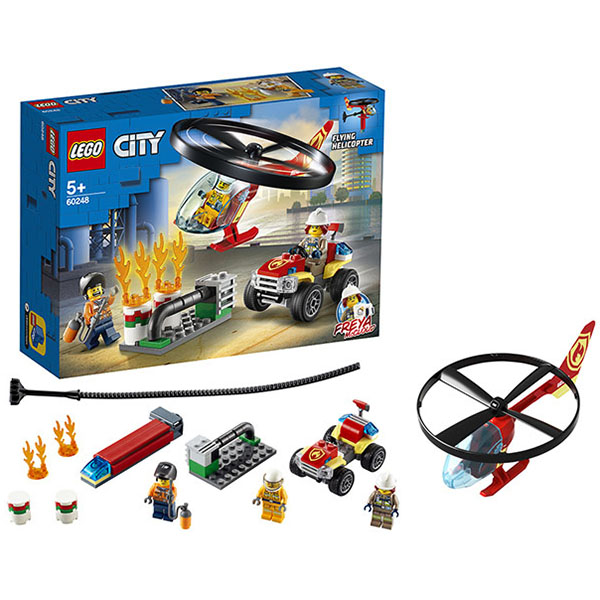 Конструктор LEGO City Пожарный спасательный вертолёт