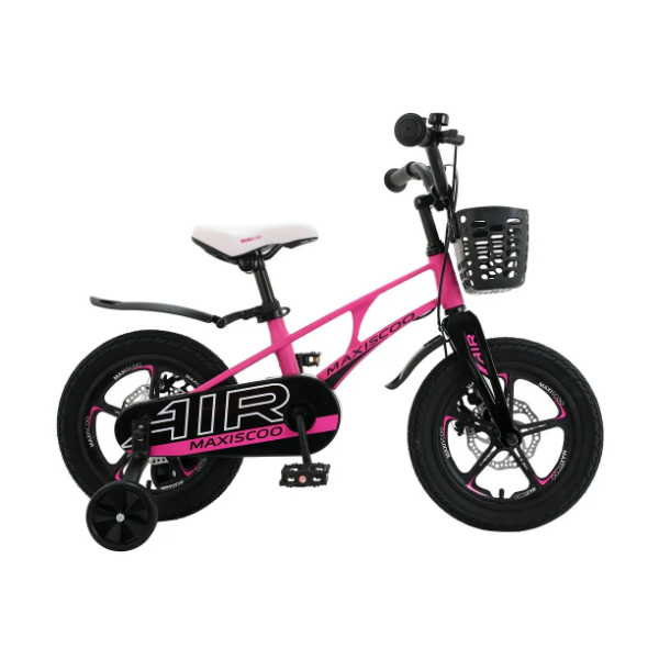 Детский двухколесный велосипед Maxiscoo Air делюкс плюс 14 розовый матовый