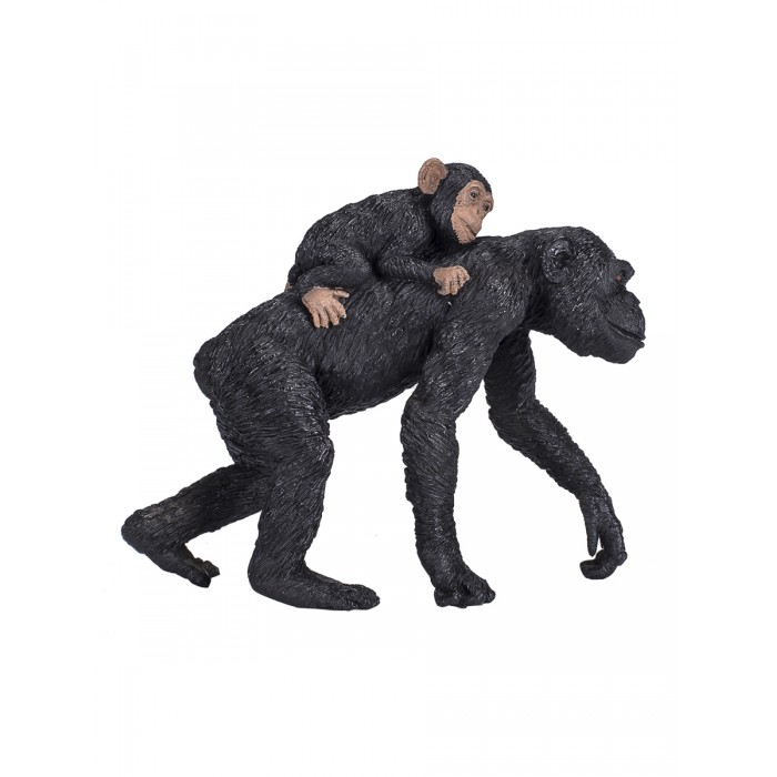 Фигурка Шимпанзе с детёнышем L Mojo Animal Planet
