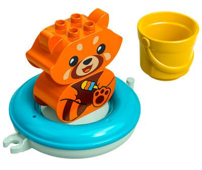 Конструктор LEGO DUPLO Приключения в ванной Красная панда на плоту 5 деталей