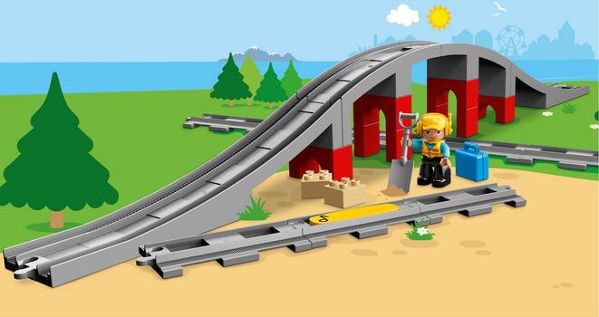 Конструктор LEGO DUPLO 10872 Железнодорожный мост