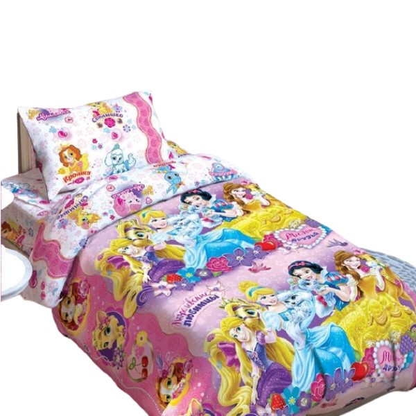 Постельное белье 1,5 спальное Принцессы Disney