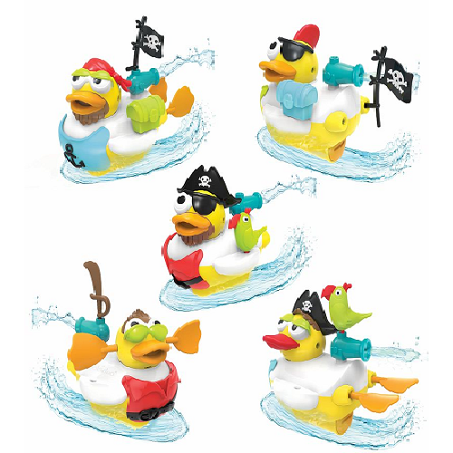 Игрушка для ванны Yookidoo «Утка-пират» с водометом и аксессуарами