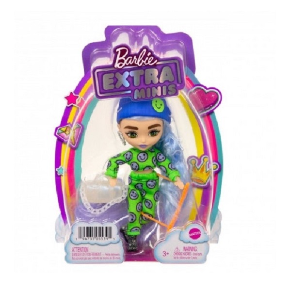 Кукла Barbie ЭкстраМинис3 Модница в зеленом костюме
