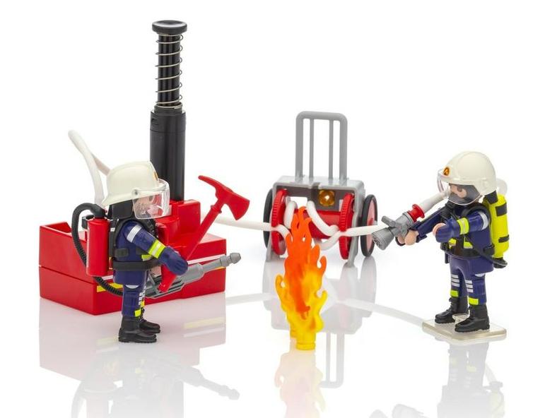 Конструктор Playmobil "Пожарная служба. Пожарные с водяным насосом"