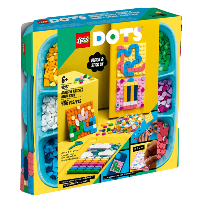 Конструктор LEGO DOTS Клейкая заплатка Adhesive Patches Mega Pack 486 деталей