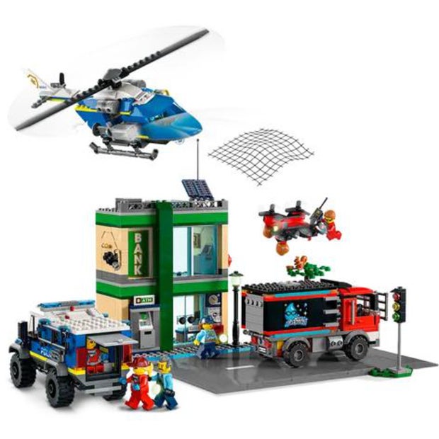 Конструктор LEGO City Полицейская погоня в банке 915 деталей
