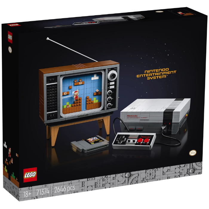 Конструктор Lego Nintendo Создайте свой собственный NES и телевизор 2646 деталей
