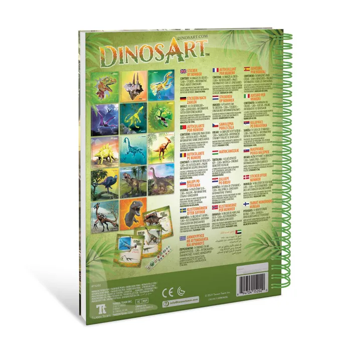 Набор DinosArt Аппликации наклейками по номерам 
