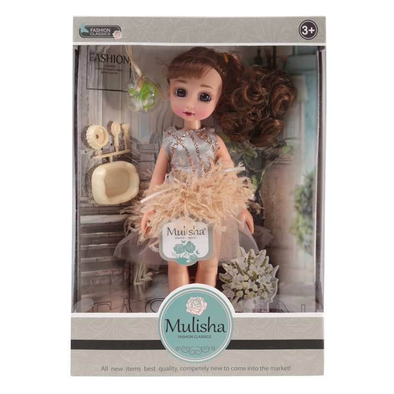 Кукла Мулиша ухаживает за питомцами коллекция Ванильное небо 28 см