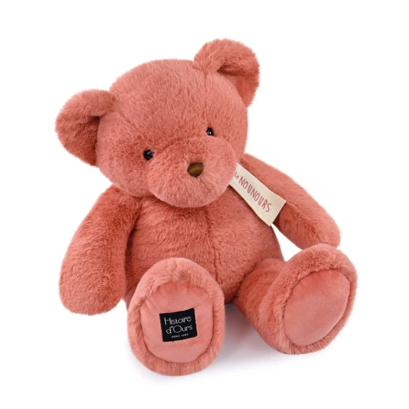 Мягкая игрушка Doudou Медведь из коллекции Le Nounours 28 см цвета розового пралине 