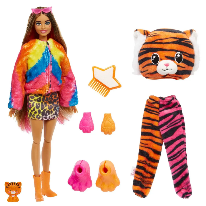 Кукла Barbie Cutie Reveal Милашка-проявляшка Тигр 