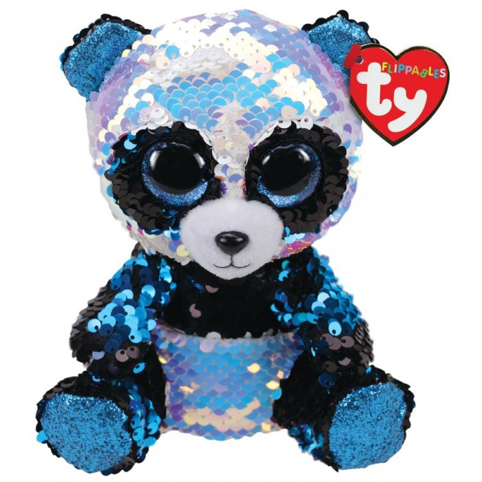 Мягкая игрушка Бамбу панда с пайетками TY 15 см