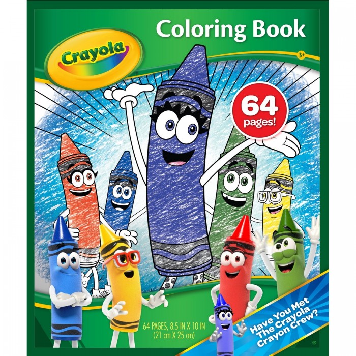 Книжка-раскраска 64 страницы Crayola