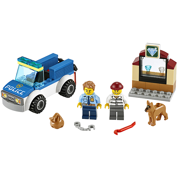 Конструктор LEGO City Полицейский отряд с собакой