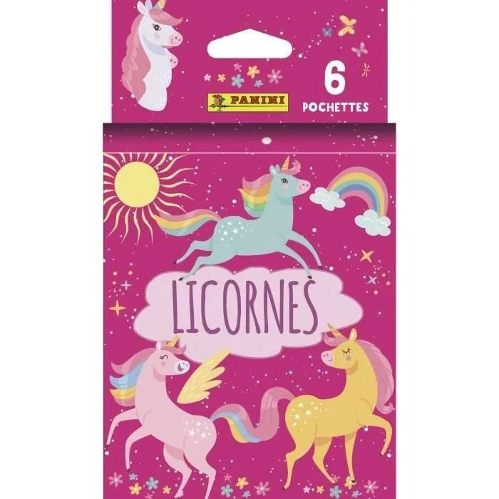 Набор из 6 пакетиков наклеек Единороги Unicorn Panini