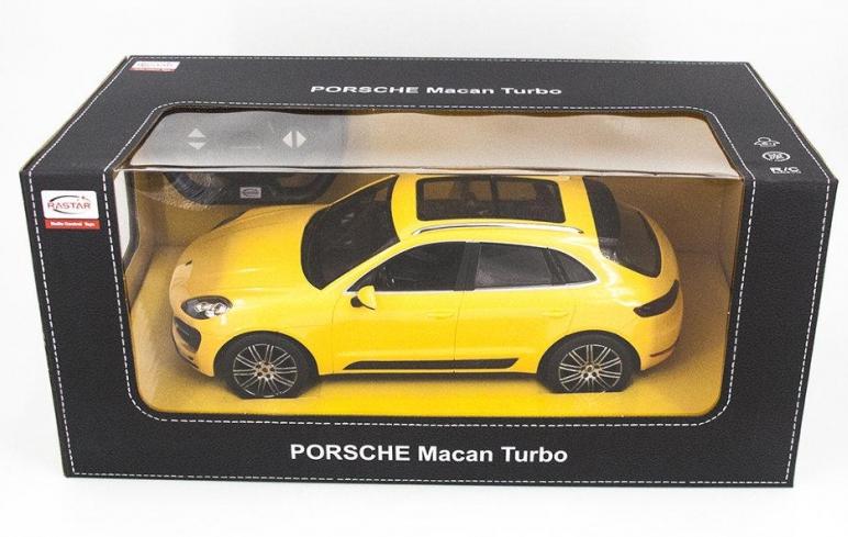 Машина на радиоуправлении 1:24 Porsche Macan Turbo жёлтый