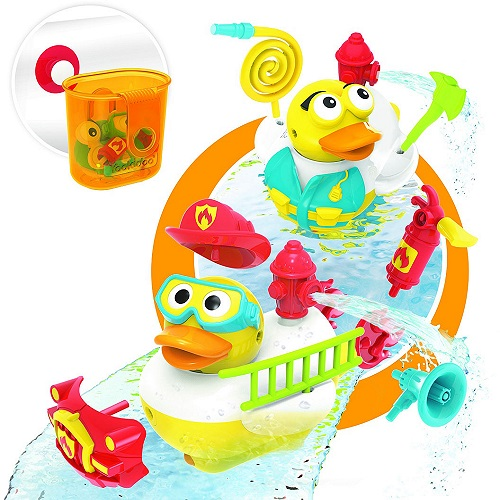 Игрушка для ванны Yookidoo «Утка-пожарный» с водометом и аксессуарами